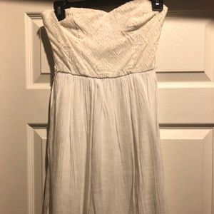 White Strapless Dress